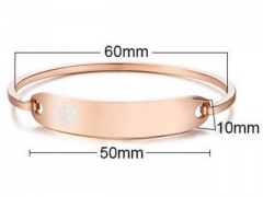 HY Wholesale Stainless Steel 316L Fashion Bangle-HY0067B125