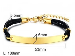 HY Wholesale Jewelry Fashion Bracelets (Leather)-HY0067B286