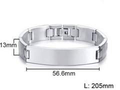 HY Wholesale Steel Stainless Steel 316L Bracelets-HY0067B056