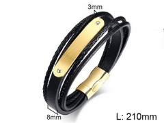 HY Wholesale Jewelry Fashion Bracelets (Leather)-HY0067B142