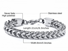 HY Wholesale Steel Stainless Steel 316L Bracelets-HY0067B243