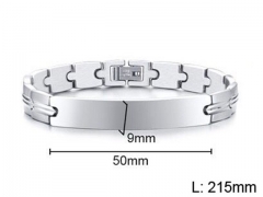 HY Wholesale Steel Stainless Steel 316L Bracelets-HY0067B063