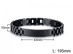 HY Wholesale Steel Stainless Steel 316L Bracelets-HY0067B003