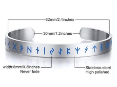 HY Wholesale Stainless Steel 316L Fashion Bangle-HY0067B117