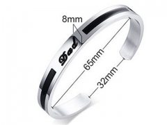 HY Wholesale Stainless Steel 316L Fashion Bangle-HY0067B146