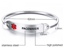 HY Wholesale Stainless Steel 316L Fashion Bangle-HY0067B132