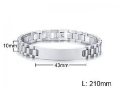 HY Wholesale Steel Stainless Steel 316L Bracelets-HY0067B005