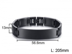 HY Wholesale Steel Stainless Steel 316L Bracelets-HY0067B058