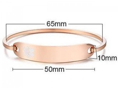 HY Wholesale Stainless Steel 316L Fashion Bangle-HY0067B126