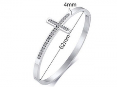 HY Wholesale Stainless Steel 316L Fashion Bangle-HY0067B300