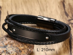 HY Wholesale Jewelry Fashion Bracelets (Leather)-HY0067B141