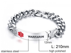HY Wholesale Steel Stainless Steel 316L Bracelets-HY0067B081