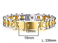 HY Wholesale Steel Stainless Steel 316L Bracelets-HY0067B148