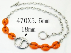 HY Wholesale Necklaces Stainless Steel 316L Jewelry Necklaces-HY21N0066HNW