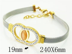 HY Wholesale Leather Bracelets 316L Stainless Steel Jewelry Bracelets-HY12B0262HZZ