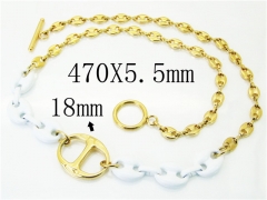 HY Wholesale Necklaces Stainless Steel 316L Jewelry Necklaces-HY21N0068HPU