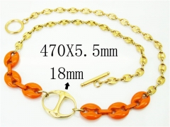 HY Wholesale Necklaces Stainless Steel 316L Jewelry Necklaces-HY21N0074HPA