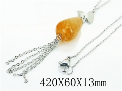 HY Wholesale Necklaces Stainless Steel 316L Jewelry Necklaces-HY92N0352HQQ