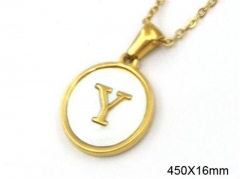 HY Wholesale Necklaces Stainless Steel 316L Jewelry Necklaces-HY0082N050