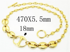 HY Wholesale Necklaces Stainless Steel 316L Jewelry Necklaces-HY21N0067HPW