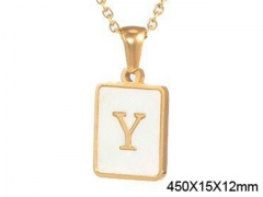 HY Wholesale Necklaces Stainless Steel 316L Jewelry Necklaces-HY0082N025