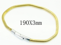 HY Wholesale Leather Bracelets 316L Stainless Steel Jewelry Bracelets-HY51B0136HHW