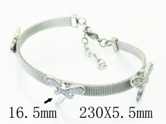 HY Wholesale Leather Bracelets 316L Stainless Steel Jewelry Bracelets-HY12B0265HVV
