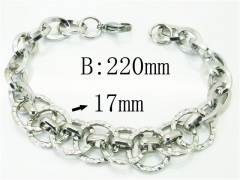 HY Wholesale Leather Bracelets 316L Stainless Steel Jewelry Bracelets-HY92B0032HAA