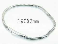 HY Wholesale Leather Bracelets 316L Stainless Steel Jewelry Bracelets-HY51B0135HXX