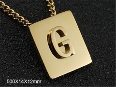 HY Wholesale Necklaces Stainless Steel 316L Jewelry Necklaces-HY0082N109