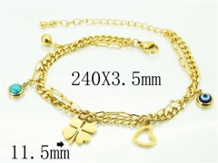 HY Wholesale Leather Bracelets 316L Stainless Steel Jewelry Bracelets-HY32B0389HZZ