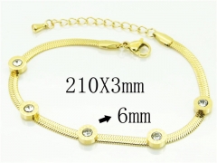 HY Wholesale Leather Bracelets 316L Stainless Steel Jewelry Bracelets-HY32B0391HCC