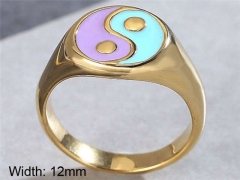 HY Wholesale Rings 316L Stainless Steel Popular Rings-HY0013R1223