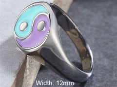 HY Wholesale Rings 316L Stainless Steel Popular Rings-HY0013R1215