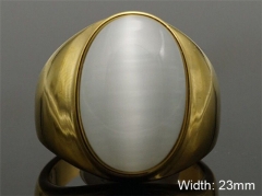 HY Wholesale Rings 316L Stainless Steel Popular Rings-HY0080R108