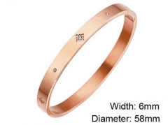HY Wholesale Stainless Steel 316L Fashion Bangle-HY0076B096