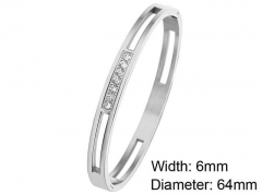 HY Wholesale Stainless Steel 316L Fashion Bangle-HY0076B222