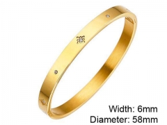 HY Wholesale Stainless Steel 316L Fashion Bangle-HY0076B094