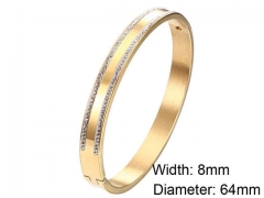HY Wholesale Stainless Steel 316L Fashion Bangle-HY0076B209