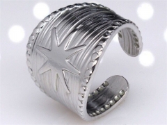 HY Wholesale Rings 316L Stainless Steel Popular Rings-HY0083N075