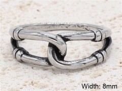 HY Wholesale Rings 316L Stainless Steel Popular Rings-HY0013R1126