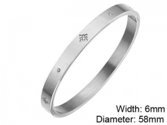 HY Wholesale Stainless Steel 316L Fashion Bangle-HY0076B095