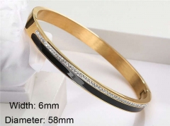 HY Wholesale Stainless Steel 316L Fashion Bangle-HY0076B145