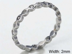 HY Wholesale Rings 316L Stainless Steel Popular Rings-HY0013R0973