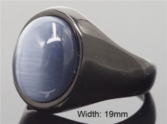 HY Wholesale Rings 316L Stainless Steel Popular Rings-HY0080R018