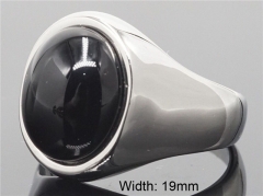 HY Wholesale Rings 316L Stainless Steel Popular Rings-HY0080R006