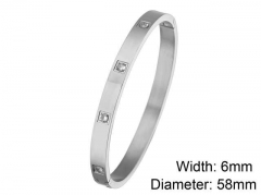 HY Wholesale Stainless Steel 316L Fashion Bangle-HY0076B110