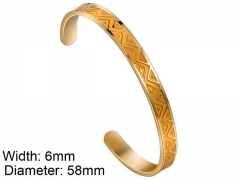HY Wholesale Stainless Steel 316L Fashion Bangle-HY0076B285