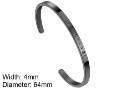 HY Wholesale Stainless Steel 316L Fashion Bangle-HY0076B303