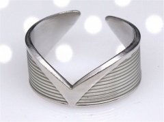 HY Wholesale Rings 316L Stainless Steel Popular Rings-HY0083N073